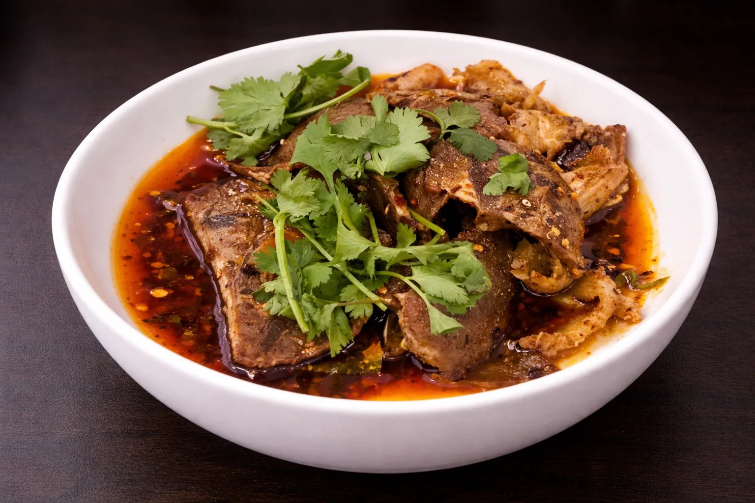 Fuqi Feipian dressed in chili oil and spices