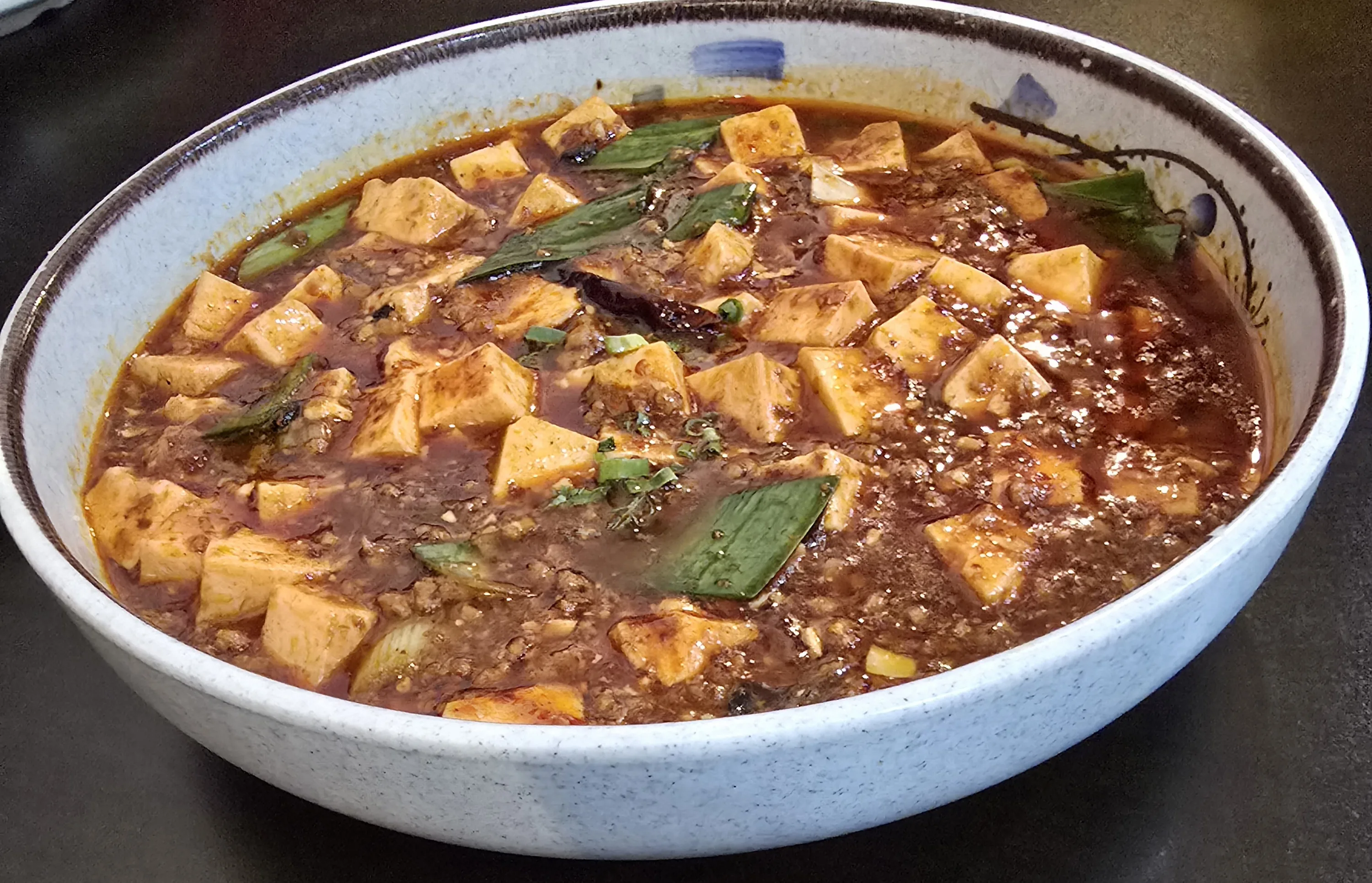 Mapo tofu close-up
