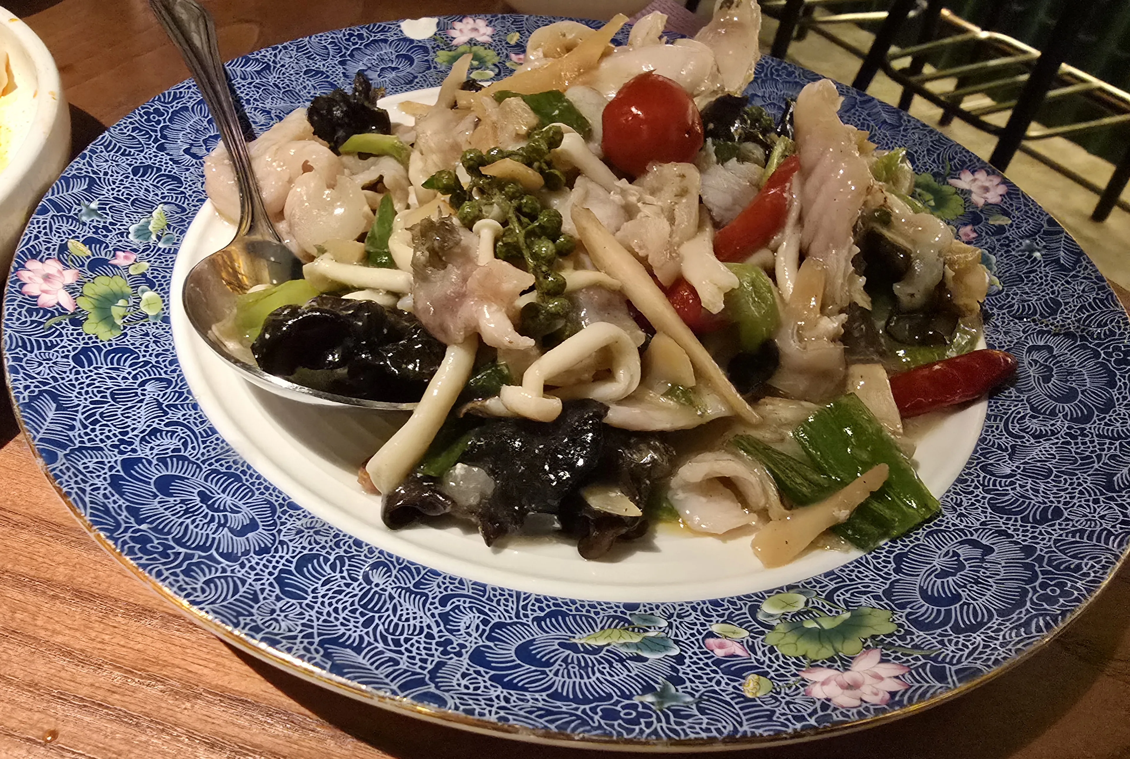 Rattan pepper crispy grass fish at RH Bistro